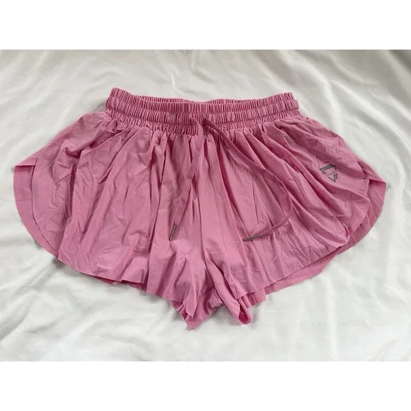 2 in 1 Womens Flowy Athletic Shorts‎ for Running,Yoga,Workout,Biker Butterfly - Picture 2 of 9